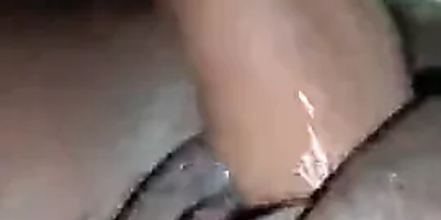 My blacked girlfriend gets a tight slit ride while I see and squirt
