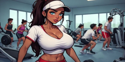 Watch this MILF Gym Trainer's Cack-handed Romp Story in 3D Fitness Animation